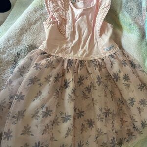 Calvin Klein Jeans Pink Sleeveless Flutter Sundress